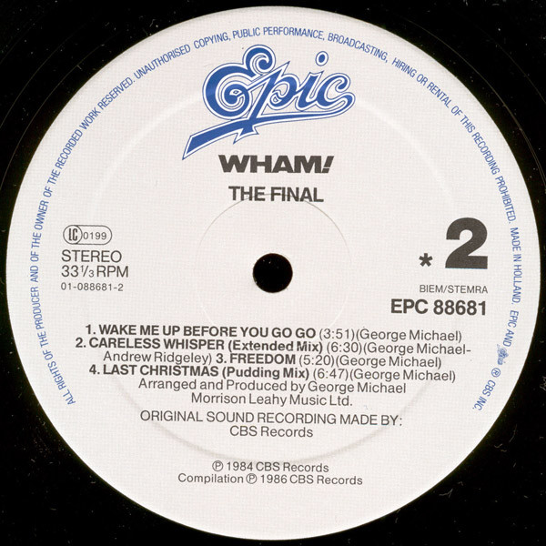 Wham! - The Final 4 Wham! - The Final