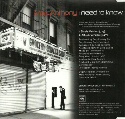 Marc Anthony - I Need To Know 2 Marc Anthony - I Need To Know