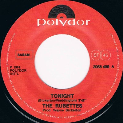 The Rubettes - Tonight 3 The Rubettes - Tonight