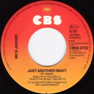 Mick Jagger - Just Another Night 3 Mick Jagger - Just Another Night