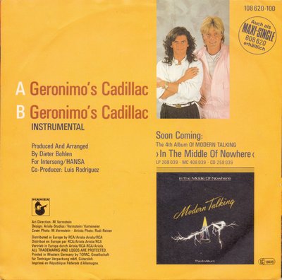 Modern Talking - Geronimo's Cadillac 2 Modern Talking - Geronimo's Cadillac