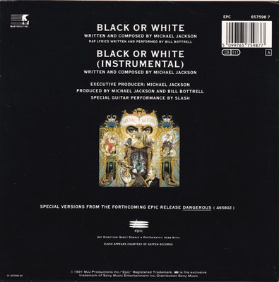 Michael Jackson - Black Or White 2 Michael Jackson - Black Or White - Afbeelding 2