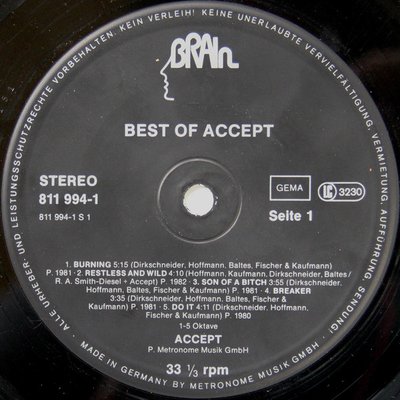 Accept - Best Of Accept 3 Accept - Best Of Accept